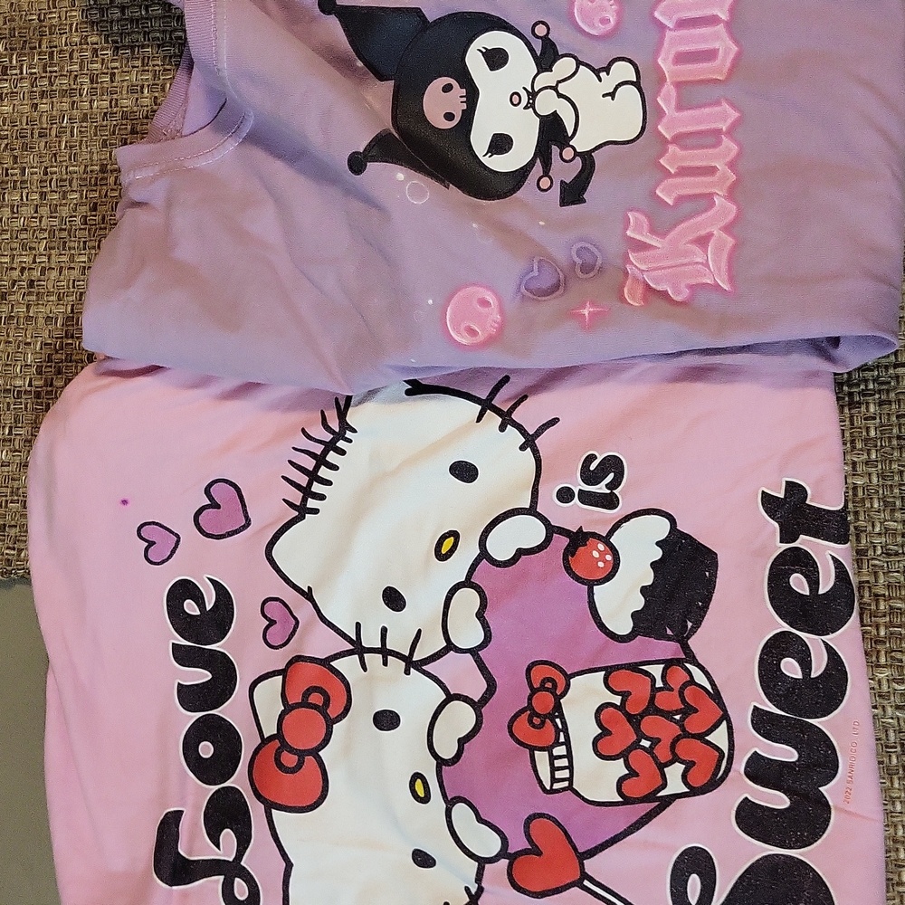 Hello kitty & kuromi tee shirts
